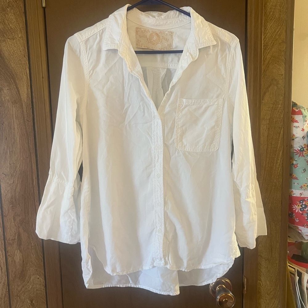 Bella Dahl Women's White Button-Up Shirt